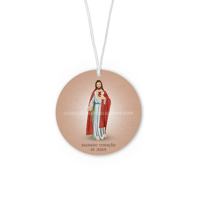 Sacred Heart of Jesus car air freshener 1
