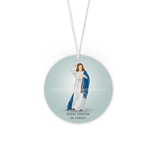 Our Lady of the Head car air freshener