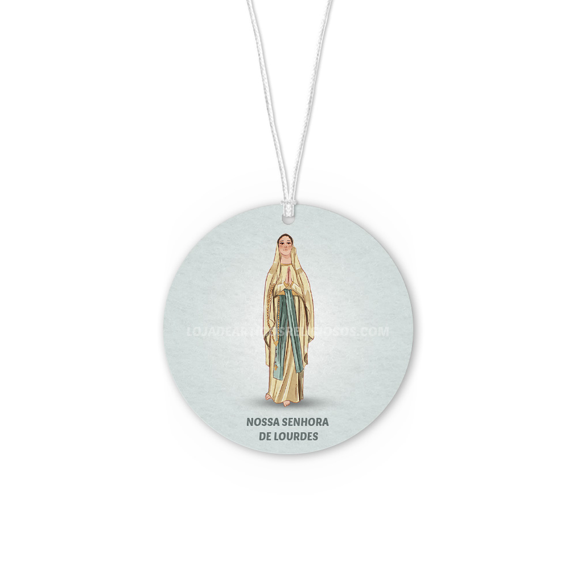 Our Lady of Lourdes car air freshener 1
