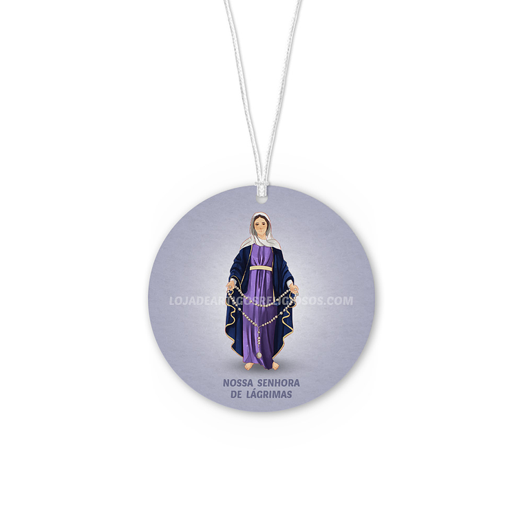 Ambientador de carro de Nossa Senhora das Lágrimas 1