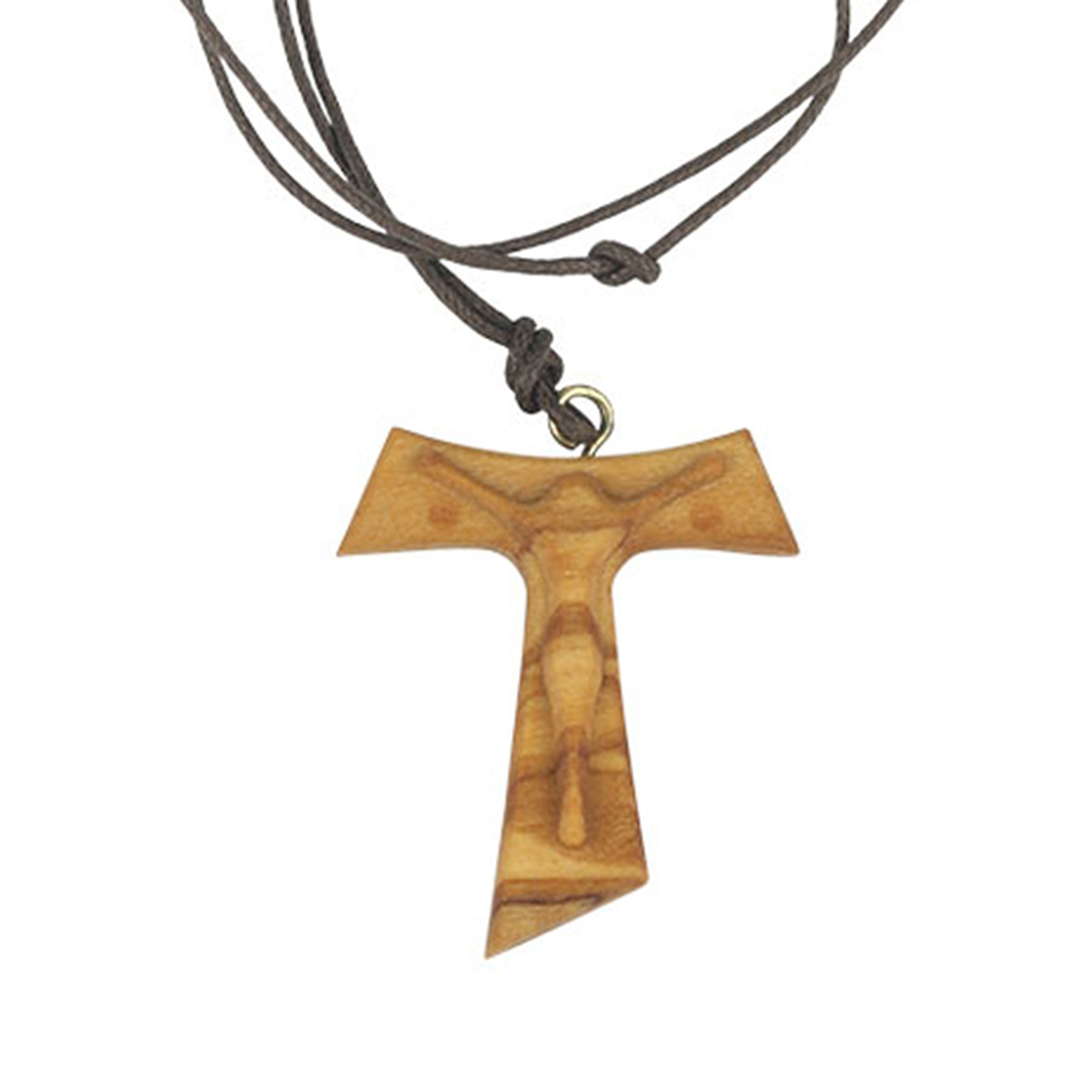 Adjustable Wooden Crucified Christ Necklace 2