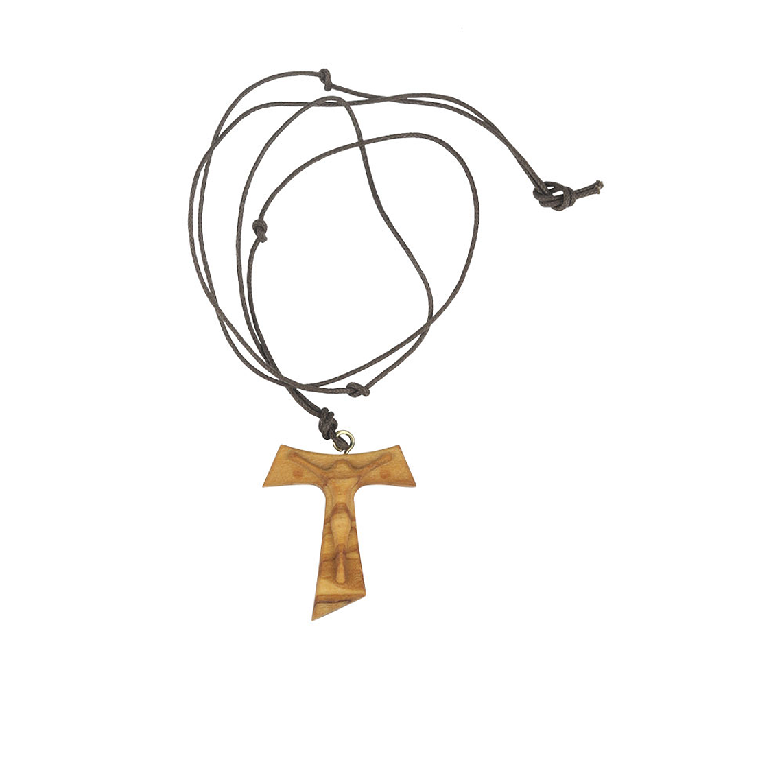 Adjustable Wooden Crucified Christ Necklace 1