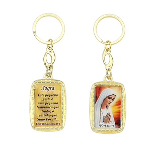 Keyring with dedication