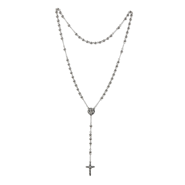 Terço de aço inoxidável de São Bento 1