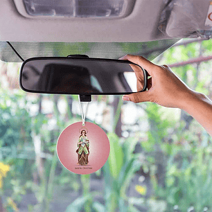 Saint Christina car air freshener