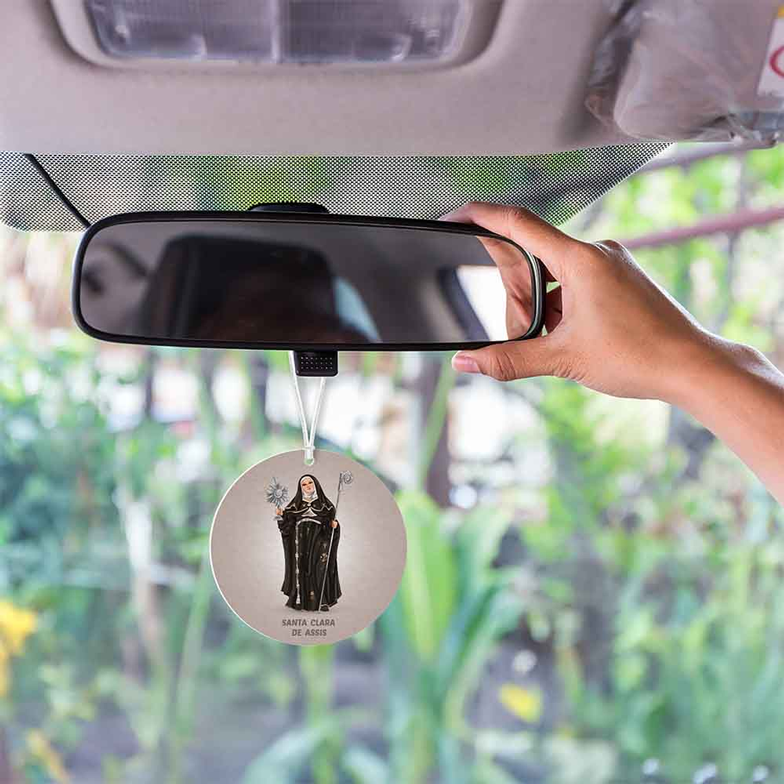 Saint Clare of Assisi car air freshener 2