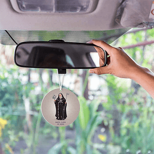 Saint Clare of Assisi car air freshener