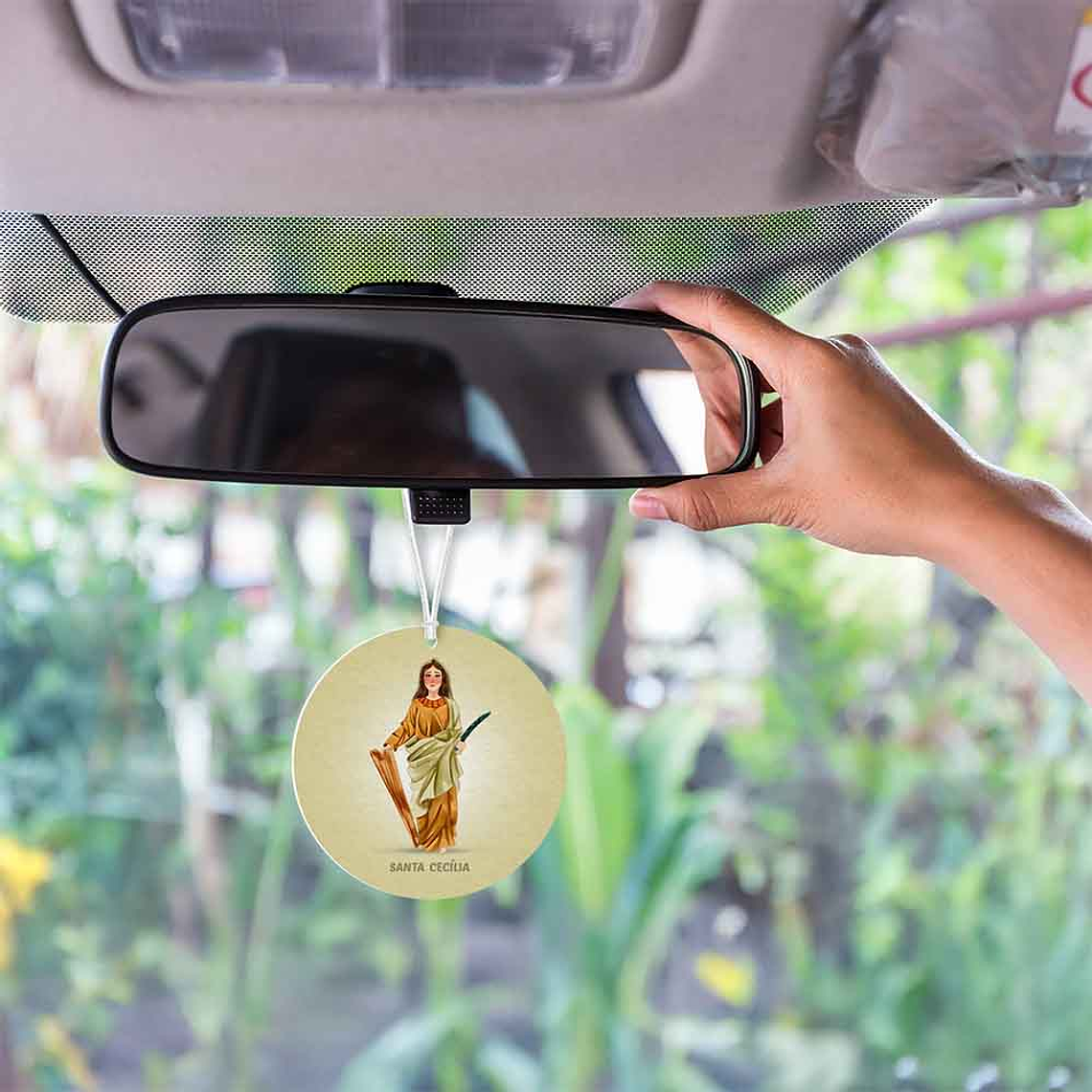 Saint Cecilia car air freshener 2