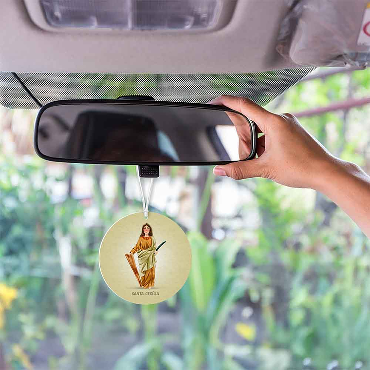 Saint Cecilia car air freshener 2