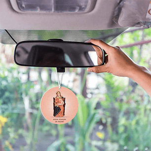 Our Lady of Nazareth car air freshener