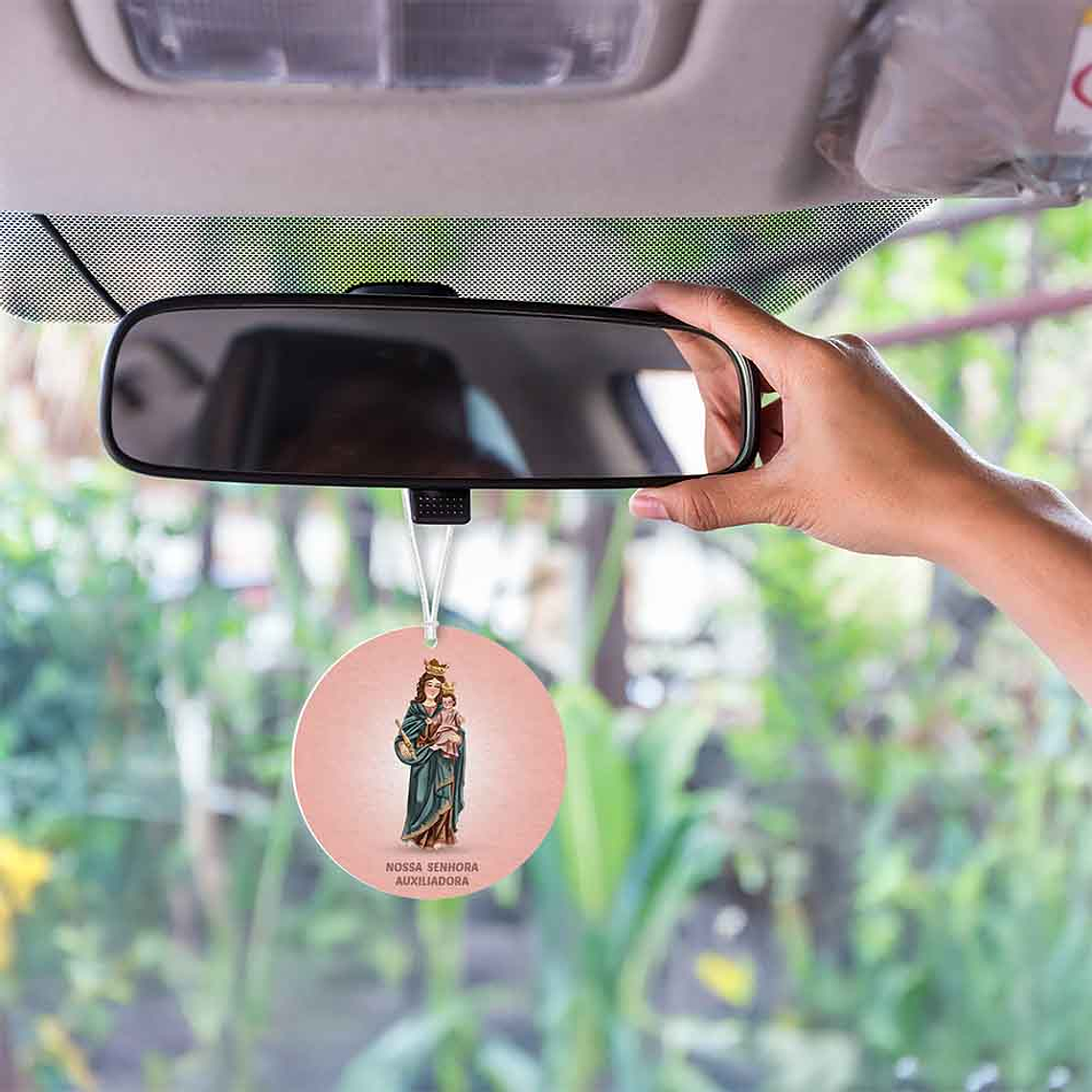 Our Lady Help of Christians car air freshener 2