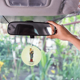 Our Lady of Paris car air freshener