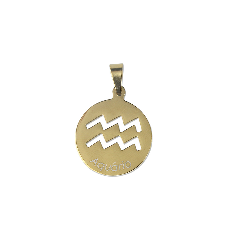 Aquarius sign medal  2