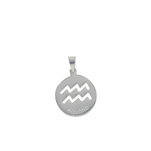 Médaille argentée du signe Verseau