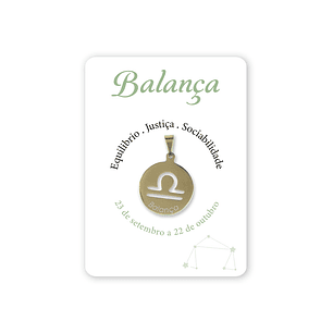Libra sign medal