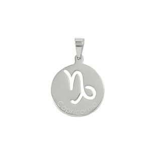 Médaille argentée du signe Capricorne