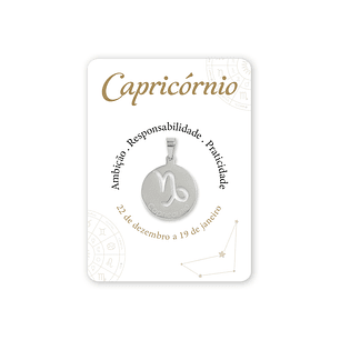 Médaille argentée du signe Capricorne