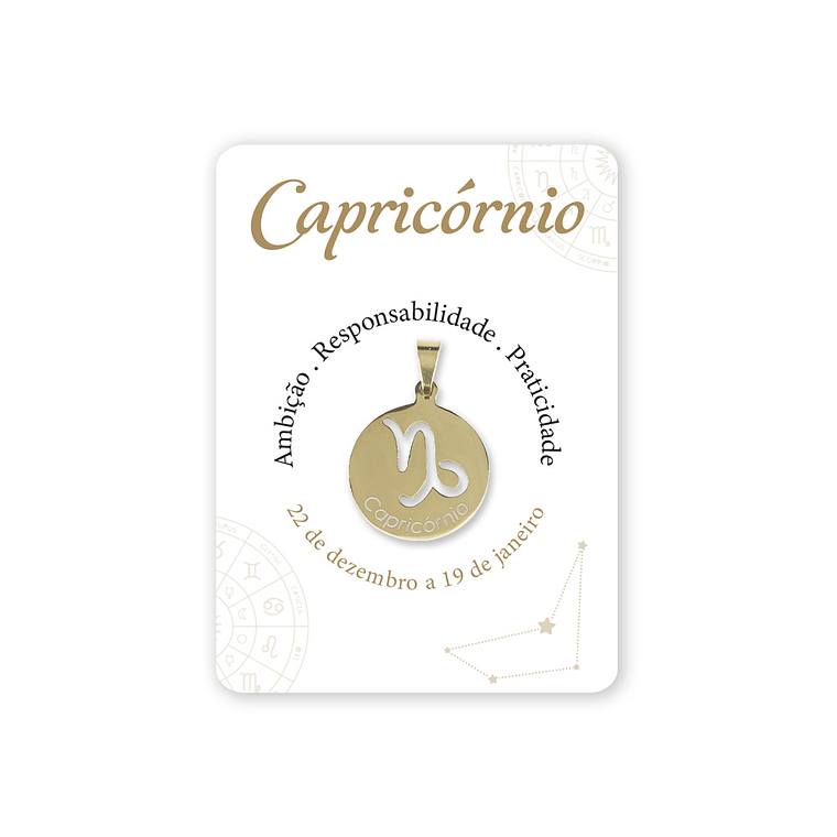 Capricorn sign medal  1