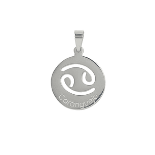 Médaille argentée du signe Cancer