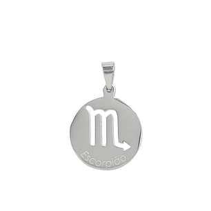 Médaille argentée du signe Scorpion