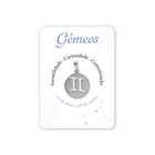 Médaille argentée du signe Gémeaux 1