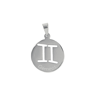 Médaille argentée du signe Gémeaux