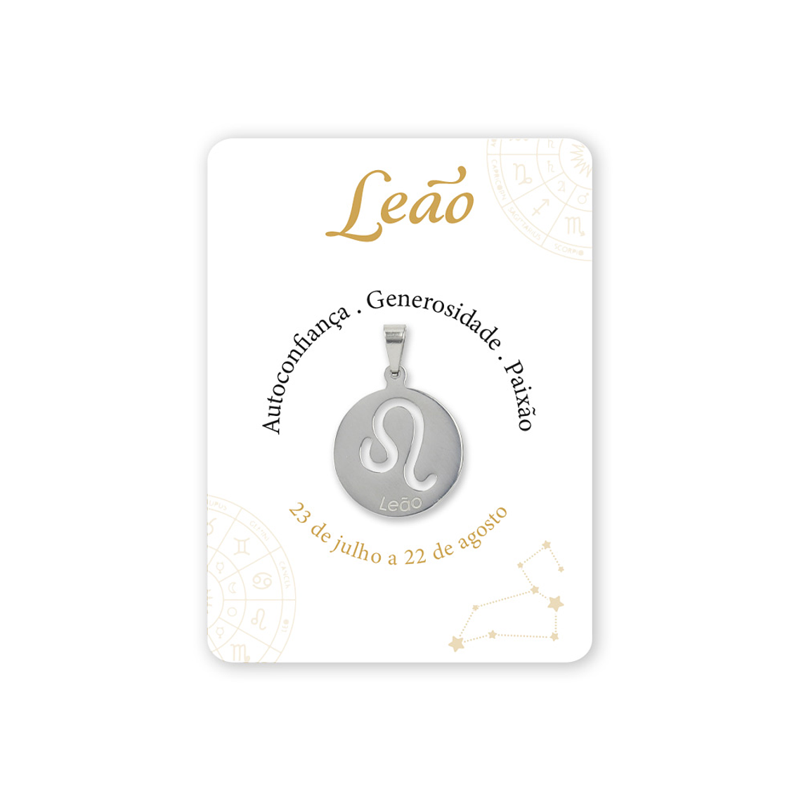 Médaille argentée du signe Lion 1