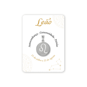 Médaille argentée du signe Lion