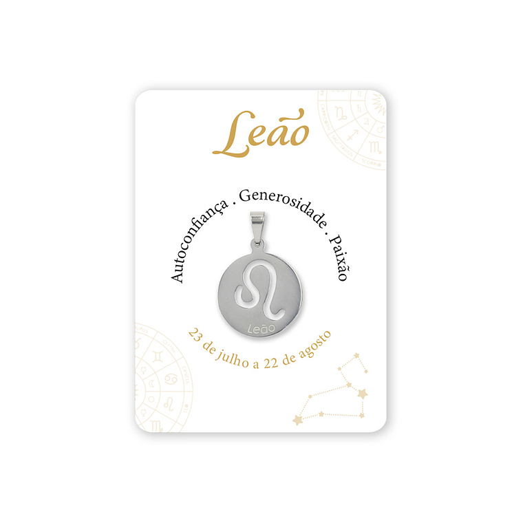 Médaille argentée du signe Lion 1