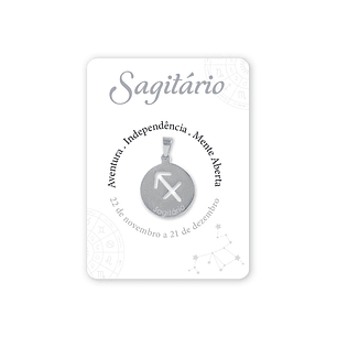Médaille argentée du signe Sagittaire