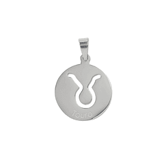 Medalha prateada do signo Touro