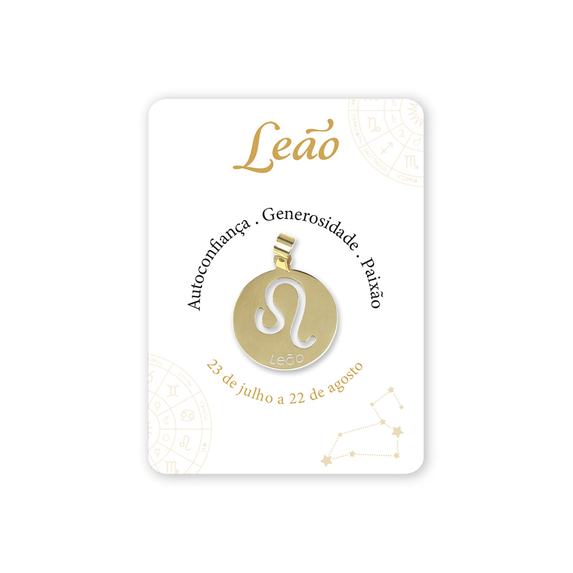 Medalha signo Leão 1