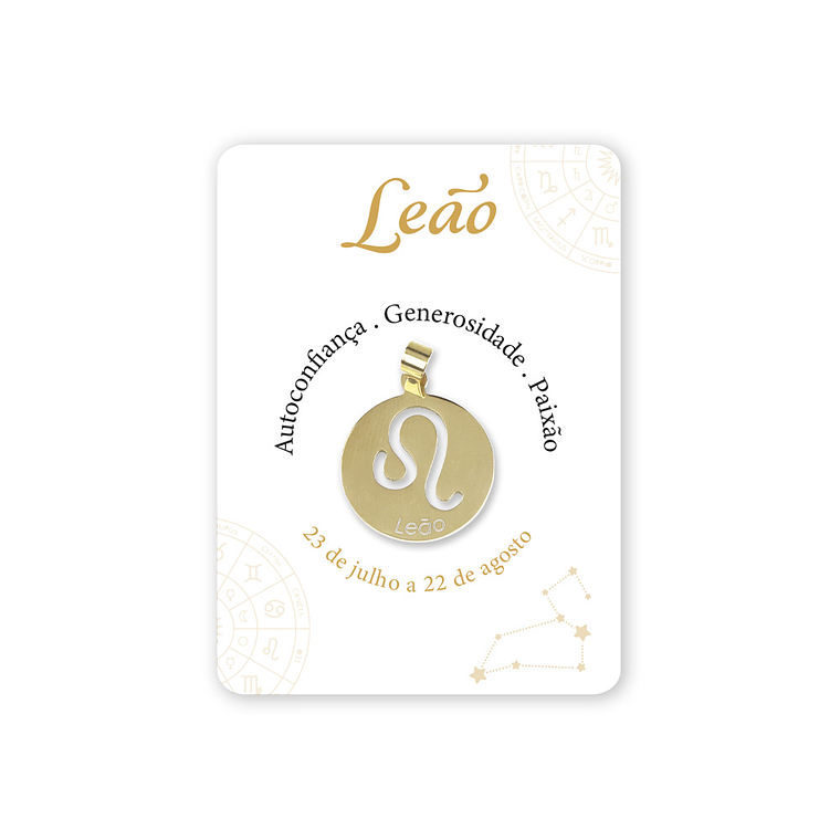 Medalha signo Leão 1