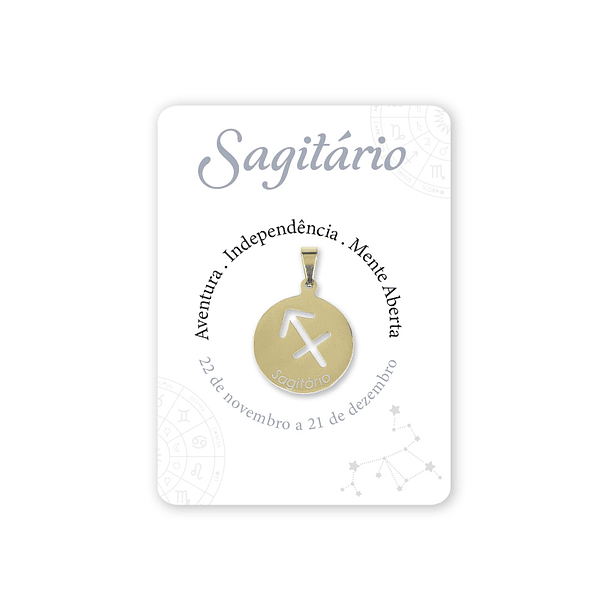 Medalha signo Sagitário 1