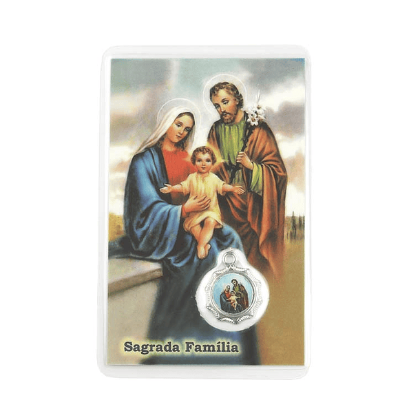 Cartão com oração Sagrada Familia 1