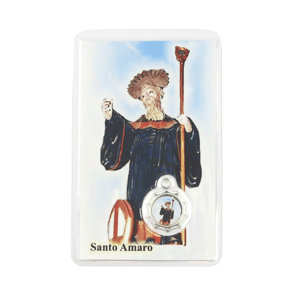 Card with prayer Saint Amaro 1