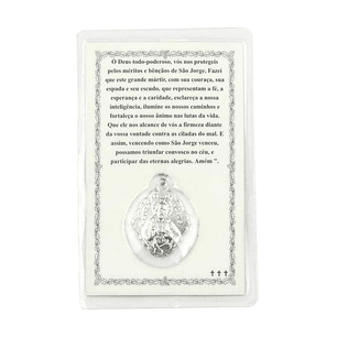 Cartão com oração São Jorge