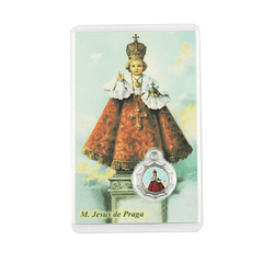 Card with Prayer to Baby Jesus of Prague