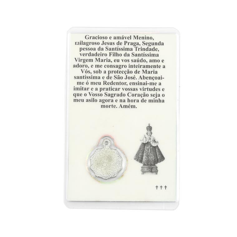 Cartão com oração a Menino Jesus de Praga 2