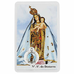 Cartão com oração Nª Sª do Desterro