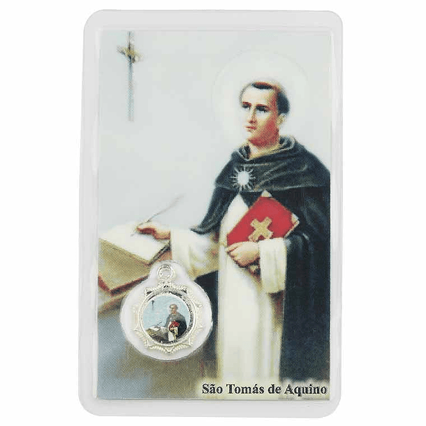 Cartão com oração a São Tomás de Aquino 1