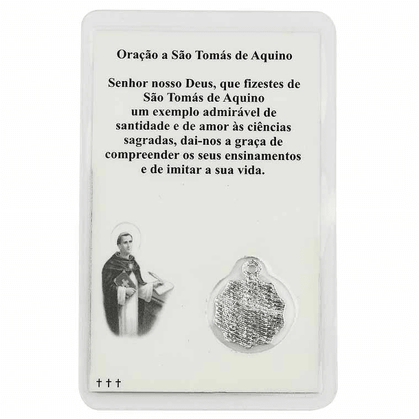 Cartão com oração a São Tomás de Aquino 2