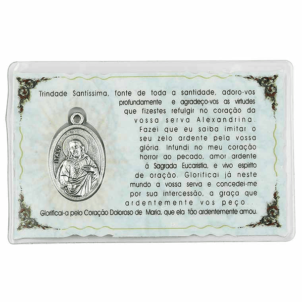 Card with prayer to Alexandrina 2