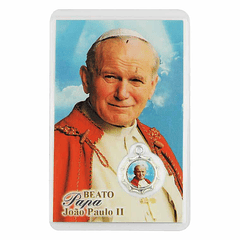 Prayer card of Pope John Paul II