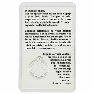 Tarjeta del papa Juan Pablo II