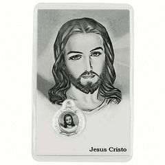 Card with prayer to Jesus Christ