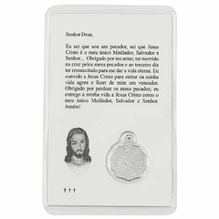 Cartão com oração a Jesus Cristo