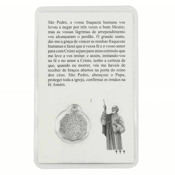 Cartão com oração de São Pedro 2