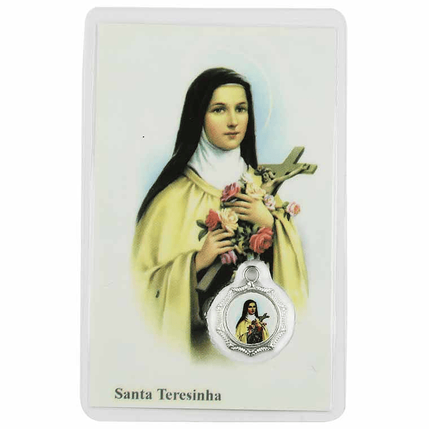 Carte avec prière à Sainte Teresinha 1
