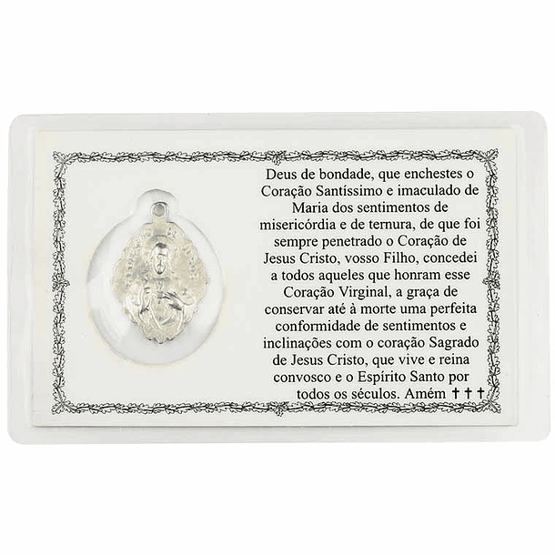 Prayer card of the Sacred Heart of Mary 2
